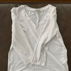 White 3/4 sleeve Lucky Brand Women’s Shirt